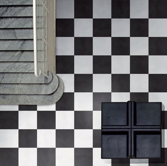 Tile 14 Ora Italiana All Black All White
