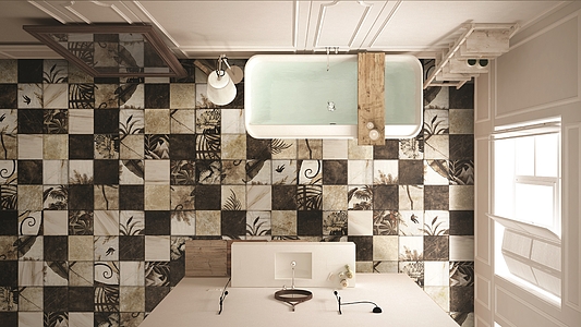 Carrelage grès cérame Le Pietre Puzzling fabrication de 14 Ora Italiana, Style patchwork,designer, Effet pierre