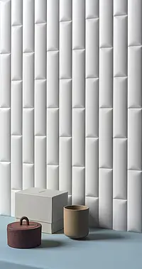 Piastrella di fondo, Effetto unicolore, Colore bianco, Ceramica, 5x20 cm, Superficie opaca