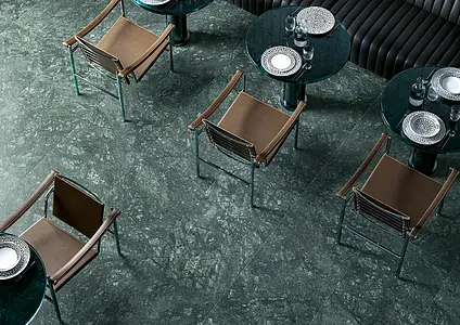 Background tile, Effect other marbles, Color green, Glazed porcelain stoneware, 60x120 cm, Finish antislip