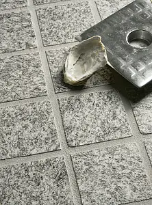 Mosaic tile, Effect granite, Color grey, Glazed porcelain stoneware, 30x30 cm, Finish antislip