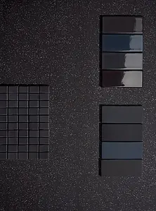 Farbe schwarze, Hintergrundfliesen, Glasiertes Feinsteinzeug, 80x80 cm, Oberfläche rutschfeste