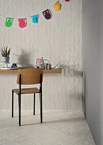 Background tile, Effect unicolor, Color white, Glazed porcelain stoneware, 11.5x23 cm, Finish matte