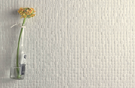 Mosaïque, Teinte blanche, Grès cérame non-émaillé, 30x30 cm, Surface mate