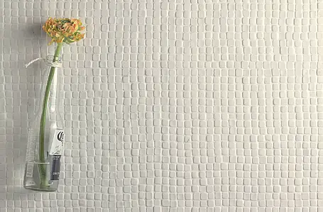 Mozaïek, Effect eenkleurig, Kleur witte, Ongeglazuurd porseleinen steengoed, 30x30 cm, Oppervlak mat