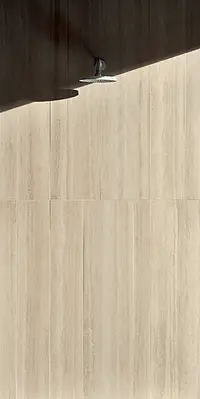 Carrelage, Effet pierre,travertin, Teinte beige, Grès cérame émaillé, 60x120 cm, Surface Satinée