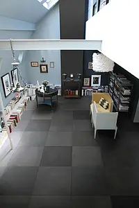 Hintergrundfliesen, Optik terrakotta, Farbe graue, Glasiertes Feinsteinzeug, 60x60 cm, Oberfläche rutschfeste