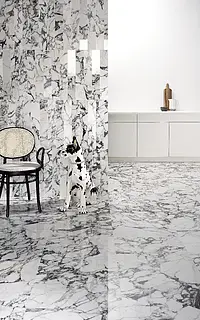 Background tile, Effect stone,other marbles, Color black, Glazed porcelain stoneware, 60x120 cm, Finish polished