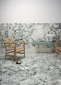 Grundflise, Effekt sten,other marbles, Farve grøn, Glaseret porcelænsstentøj, 60x120 cm, Overflade skridsikker