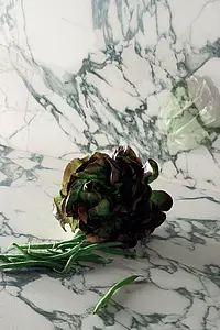 Grundflise, Effekt sten,other marbles, Farve grøn, Glaseret porcelænsstentøj, 60x120 cm, Overflade poleret