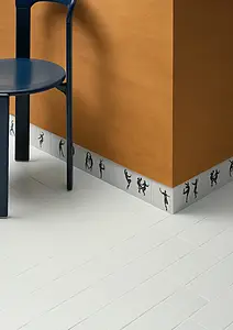 Background tile, Effect unicolor, Color white, Glazed porcelain stoneware, 10x10 cm, Finish matte