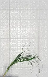 Carrelage, Teinte blanche, Céramique, 15x15 cm, Surface brillante