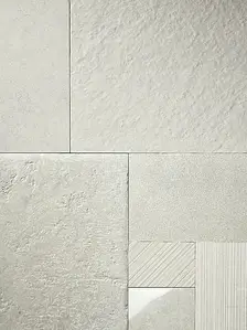 Background tile, Effect stone,other stones, Color white, Glazed porcelain stoneware, 60x120 cm, Finish matte