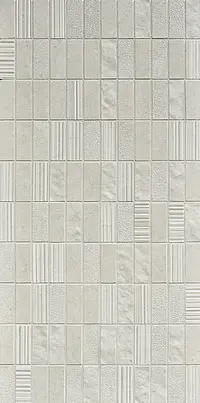 Mosaic tile, Effect stone,other stones, Color white, Glazed porcelain stoneware, 30x30 cm, Finish matte