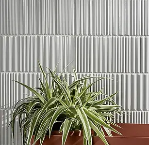 Background tile, Color grey, Ceramics, 7.5x15 cm, Finish glossy