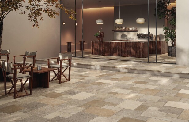 IMG#1 Effetto Pietra Di Trani by Cerdomus Ceramiche