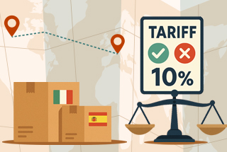 Our Policy Regarding the US Import Duties for the Exported Made in Italy & Spain Materials