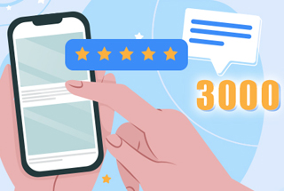 Three Thousand Customer Reviews Collected