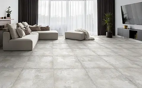 Background tile, Effect concrete, Color grey,white, Glazed porcelain stoneware, 60x60 cm, Finish antislip