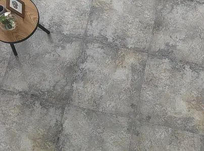 Carrelage, Effet béton, Teinte grise, Grès cérame émaillé, 60x60 cm, Surface antidérapante