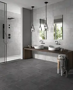 Bakgrundskakel, Textur betong, Färg grå,svart, Glaserad granitkeramik, 30x60 cm, Yta matt