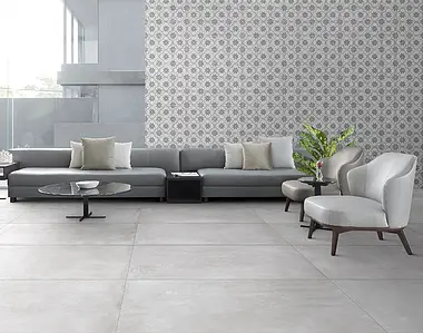 Background tile, Effect faux encaustic tiles, Color grey, Glazed porcelain stoneware, 20x20 cm, Finish matte
