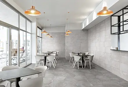 Background tile, Effect concrete, Color grey, Glazed porcelain stoneware, 30x60 cm, Finish matte