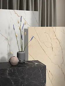 Background tile, Effect other marbles, Color white, Glazed porcelain stoneware, 60x119.8 cm, Finish matte