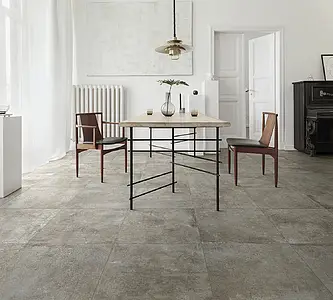 Background tile, Effect concrete, Color brown, Glazed porcelain stoneware, 60x60 cm, Finish antislip