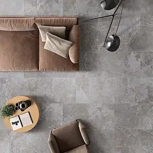 Background tile, Effect stone,sandstone, Color grey, Glazed porcelain stoneware, 60x60 cm, Finish semi-polished