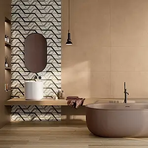 Background tile, Effect resin, Color orange, Unglazed porcelain stoneware, 60x120 cm, Finish antislip
