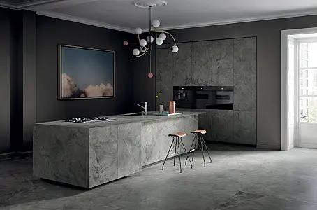 Background tile, Effect quartzite, Color grey, Unglazed porcelain stoneware, 160x320 cm, Finish antislip