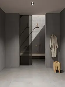Grundflise, Effekt beton, Farve grå, Glaseret porcelænsstentøj, 160x320 cm, Overflade skridsikker