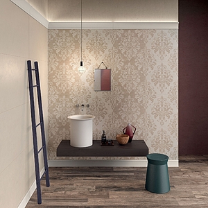 Background tile, Effect wood, Color brown, Glazed porcelain stoneware, 20x120 cm, Finish antislip