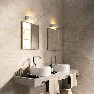 Fossil Porcelain Tiles produced by ABK Ceramiche, Stone, brick effect