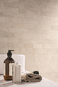 Fossil Porcelain Tiles produced by ABK Ceramiche, Stone, brick effect