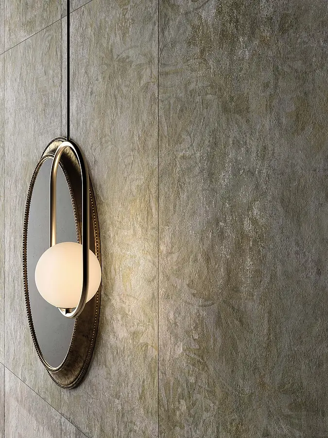 Background tile, Effect concrete, Color grey, Glazed porcelain stoneware, 60x120 cm, Finish antislip