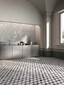 Background tile, Effect concrete, Color grey, Glazed porcelain stoneware, 120x280 cm, Finish antislip
