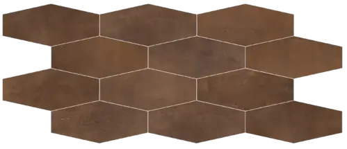 ABK Ceramiche, Interno 9, I9R03301_MosaicoLosangaRust