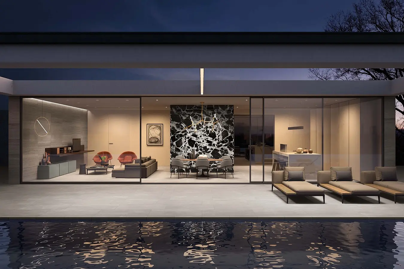 Background tile, Effect concrete, Color grey, Unglazed porcelain stoneware, 60x120 cm, Finish antislip