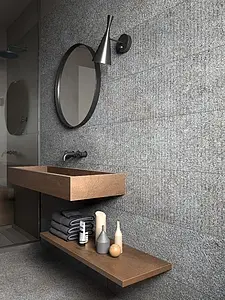 Фоновая плитка, Цвет серый, Глазурованный керамогранит, 30x120 см, Поверхность противоскользящая