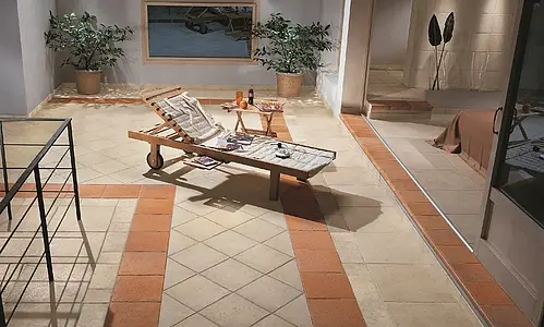Taustalaatta, Teema terrakotta, Väri oranssi väri, Lasitettu porcellanato-laatta, 33.3x33.3 cm, Pinta matta