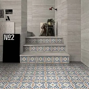 Background tile, Color multicolor, Glazed porcelain stoneware, 20x20 cm, Finish antislip