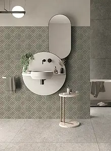 Effect faux encaustic tiles, Color grey, Background tile, Glazed porcelain stoneware, 20x20 cm, Finish antislip
