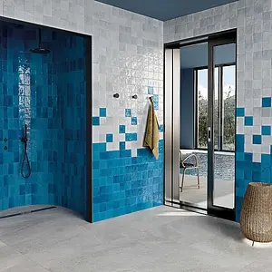 Background tile, Color navy blue, Style handmade,designer, Ceramics, 7.5x15 cm, Finish glossy