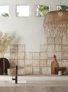 Background tile, Effect wood, Color beige,white, Style handmade,designer, Glazed porcelain stoneware, 20x20 cm, Finish matte