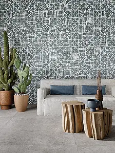 Bakgrundskakel, Textur betong, Färg grå,vit, Stil hanverksmässig,designer, Glaserad granitkeramik, 20x20 cm, Yta matt