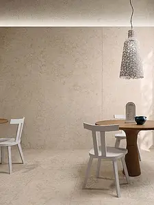 Grundflise, Effekt andre sten, Farve beige, Stil designer, Uglaseret porcelænsstentøj, 120x280 cm, Overflade skridsikker