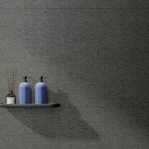 Grundflise, Effekt basalt, Farve sort, Stil designer, Glaseret porcelænsstentøj, 60x120 cm, Overflade skridsikker