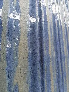 Grundflise, Effekt basalt, Farve marineblå,grå, Stil designer, Glaseret porcelænsstentøj, 60x120 cm, Overflade skridsikker